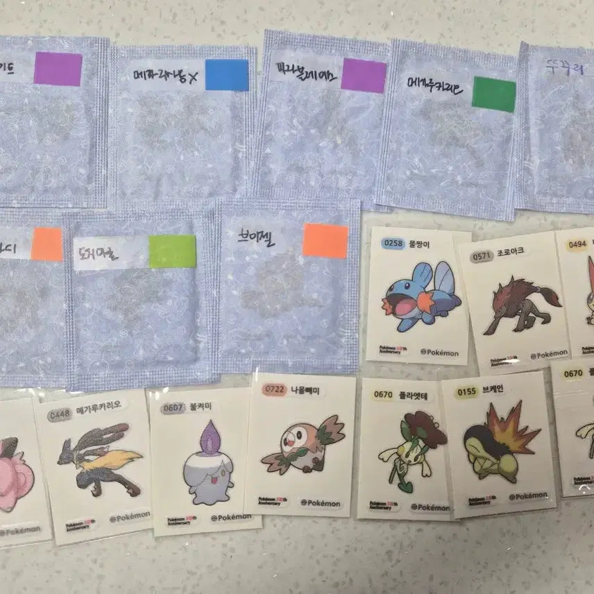 [BUNJANG] Pokemon 30th Anniversary Season 5 Sticker Exchange/Purchase / 포켓몬 30주년 시즌5 띠부씰 교환/구매