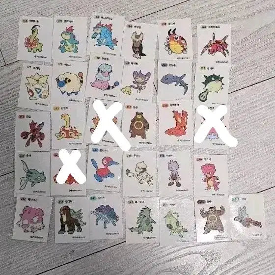 [BUNJANG] Pokemon Sticker Collection - Gen 2 / 포켓몬 띠부실 2세대 개당 800원