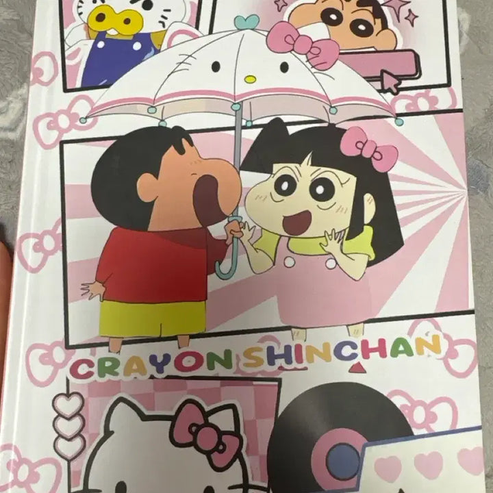 [BUNJANG] Crayon Shin-chan x Hello Kitty Collaboration Design Notebook / 짱구 헬로키티 콜라보 디자인 노트
