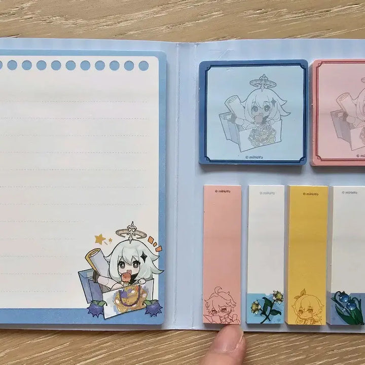 [BUNJANG] Genshin Fes 2021 Shanghai Memo Pad Set / 원신 Fes 2021 Shanghai 메모지 세트 메모북