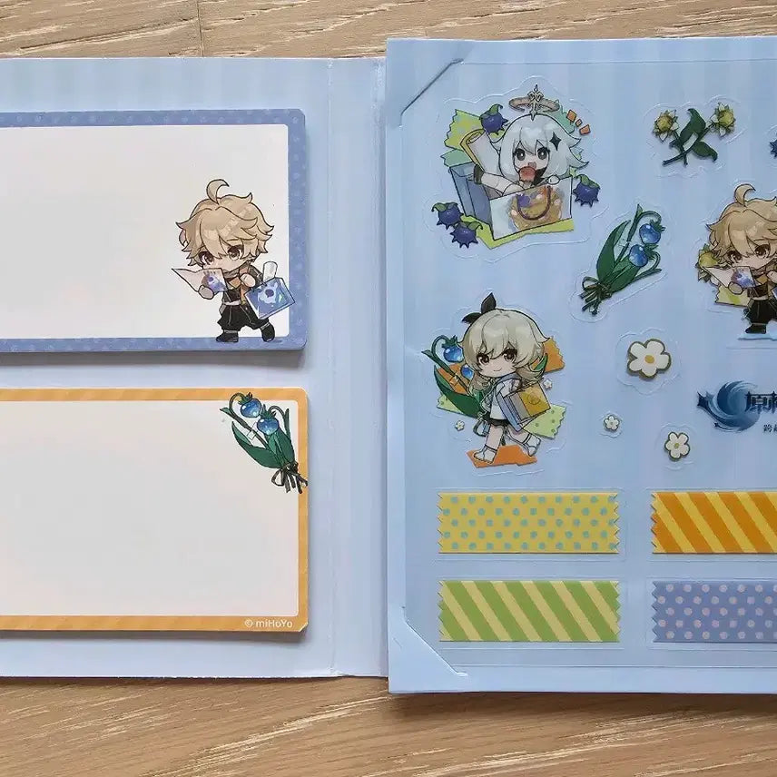 [BUNJANG] Genshin Fes 2021 Shanghai Memo Pad Set / 원신 Fes 2021 Shanghai 메모지 세트 메모북