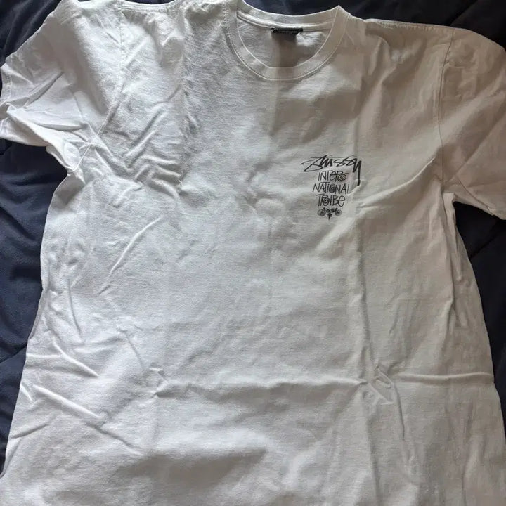 [BUNJANG] Stussy Tribe Stack T-shirt White L / 스투시 트라이브 스택 티셔츠 화이트 L