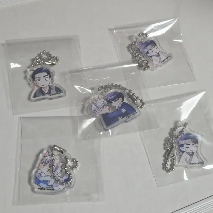 [BUNJANG] Mofun Irrisalrangseureounneo Acrylic Keyring Bundle Set / 모펀 이리사랑스러운너 이사너 아크릴 키링 일괄