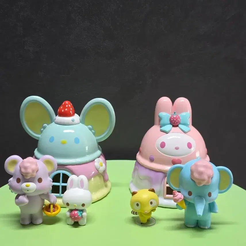 [BUNJANG] Sanrio My Melody Cake Figure Bundle Set / 산리오 미니소  플레이하우스  마이멜로디  케이크 피규어 일괄