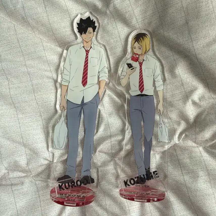 [BUNJANG] Haikyuu!! Nekoma Kuroo &amp; Kenma Lunch Acrylic Stand Bundle Set / 일괄) 하이큐 네코마 쿠로오, 켄마 점심 아크릴 스탠드