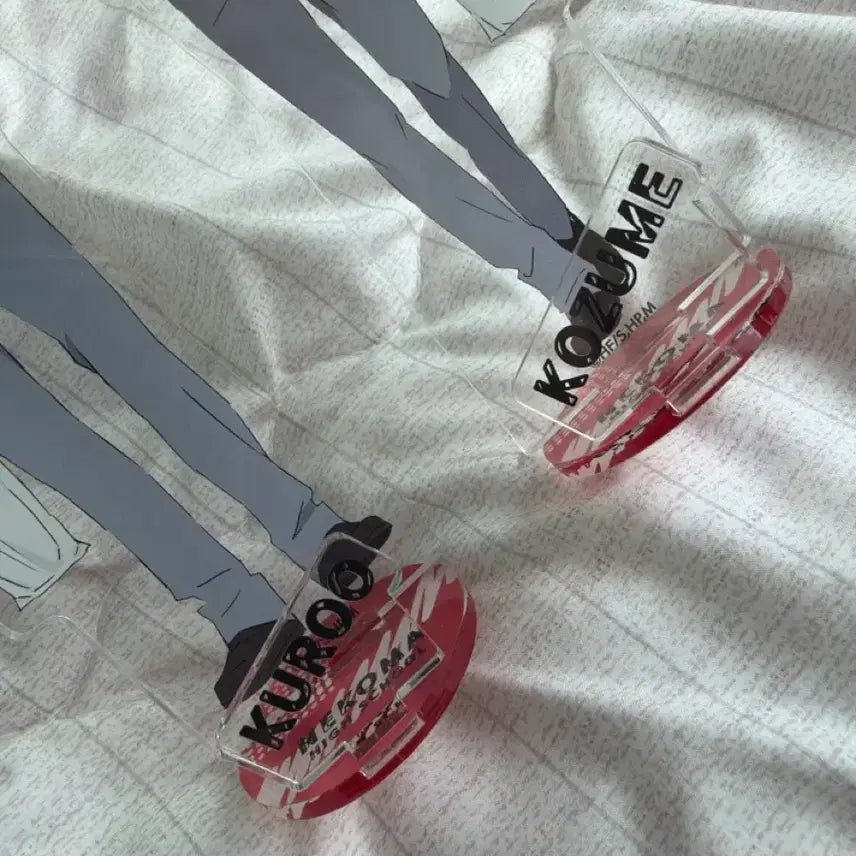 [BUNJANG] Haikyuu!! Nekoma Kuroo &amp; Kenma Lunch Acrylic Stand Bundle Set / 일괄) 하이큐 네코마 쿠로오, 켄마 점심 아크릴 스탠드