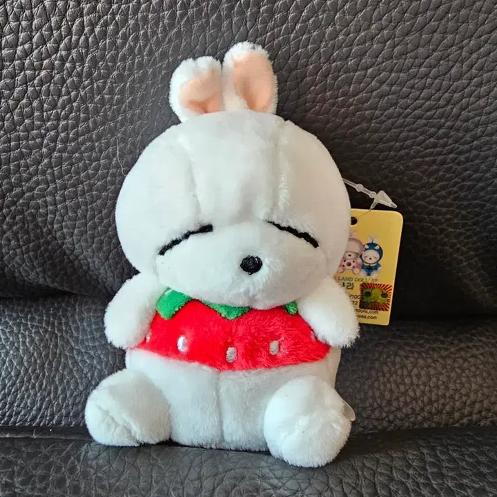 [BUNJANG] Yeopgi Tokki Mashimaro Strawberry Charm Doll / 엽기토끼 마시마로 딸기 키링 인형