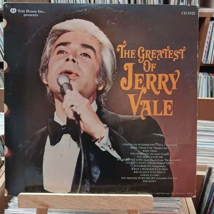 [BUNJANG] Old Pop Jerry Vale Best Album Double LP / 올드팝 제리 베일 베스트 앨범 더블  LP