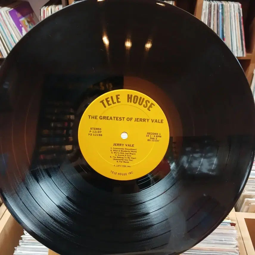[BUNJANG] Old Pop Jerry Vale Best Album Double LP / 올드팝 제리 베일 베스트 앨범 더블  LP