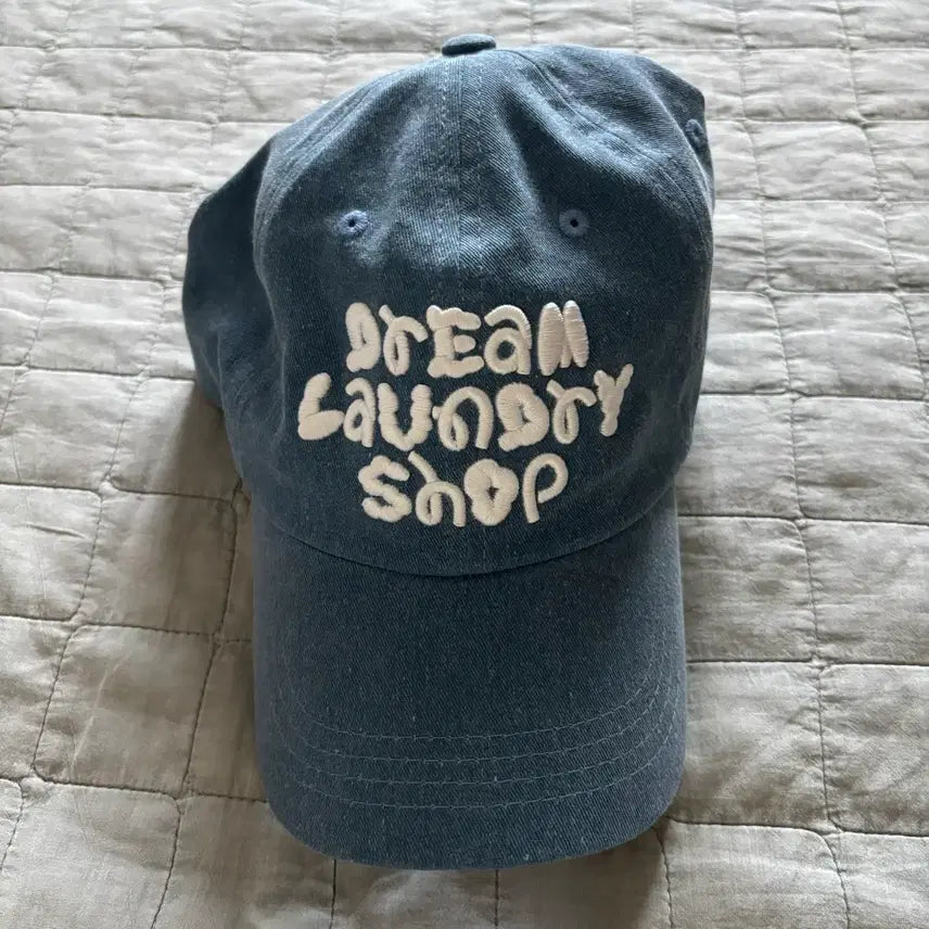 [BUNJANG] Dream Laundry Shop Baseball Cap Blue / 드림 런드리샵 볼캡 블루