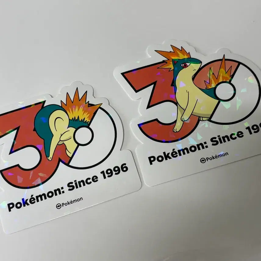 [BUNJANG] Pokemon 30th Anniversary Sticker Set (Charizard &amp; Magmar) - Korea Exclusive / (한국한정) 포켓몬 30주년 기념 스티커 브케인 마그케인 세트