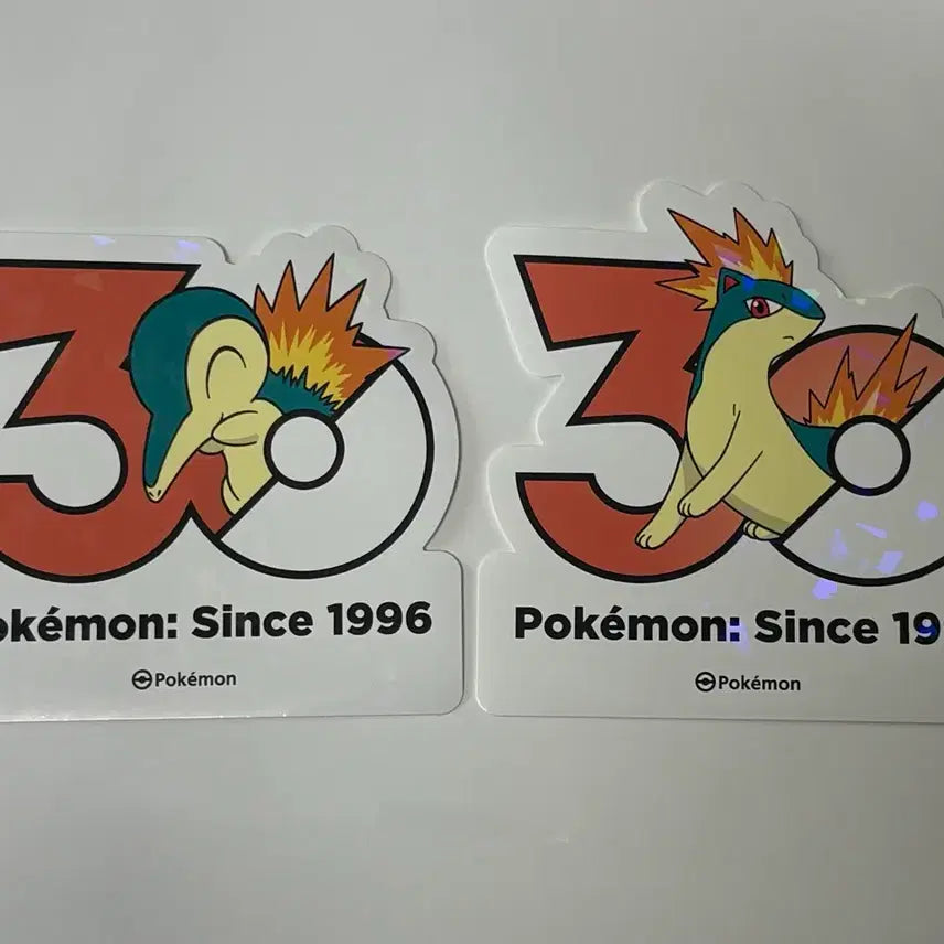 [BUNJANG] Pokemon 30th Anniversary Sticker Set (Charizard &amp; Magmar) - Korea Exclusive / (한국한정) 포켓몬 30주년 기념 스티커 브케인 마그케인 세트