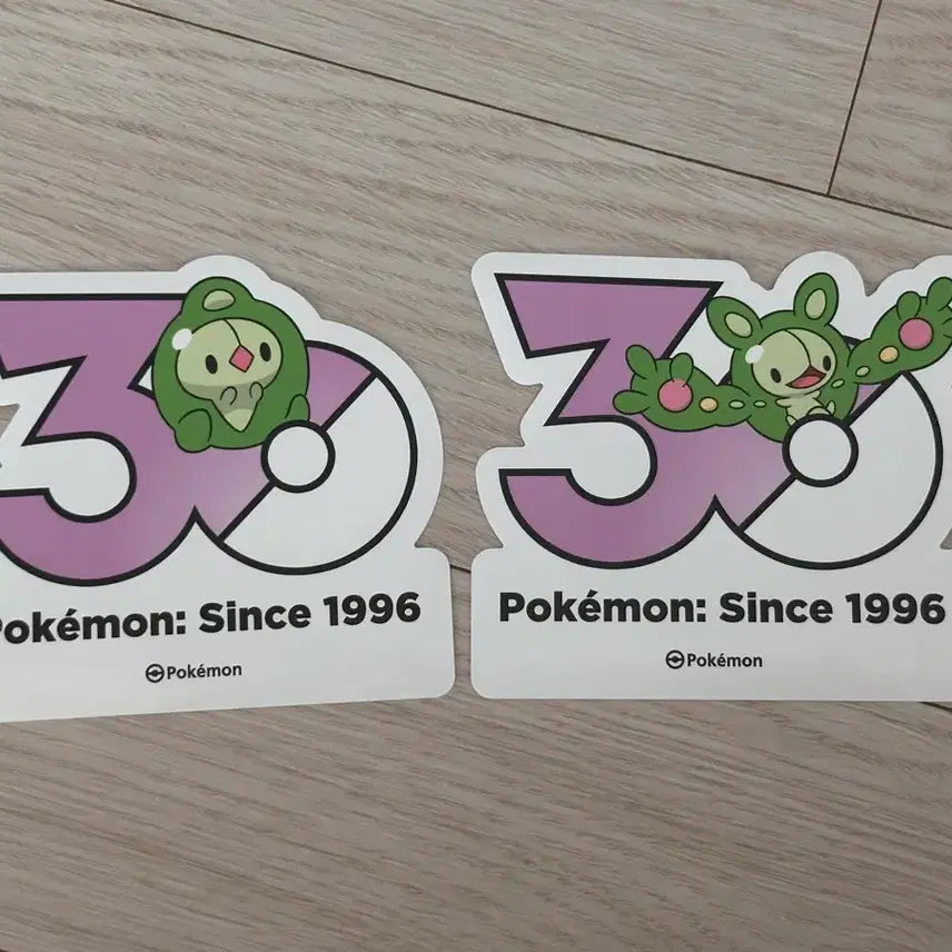 [SOLD OUT] 포켓몬 30주년 로고 스티커 듀란 란쿨루스 세트