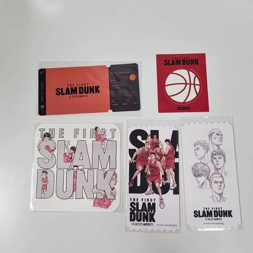 [BUNJANG] The First Slam Dunk Original Ticket Bundle Set / 일괄 더퍼스트 슬램덩크 오리지널티켓 씨네큐 스페셜 특전 굿즈 오티 메박
