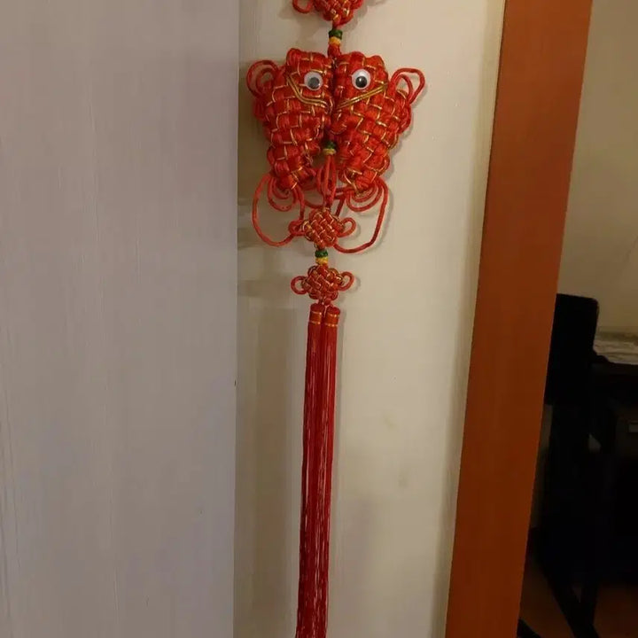 [BUNJANG] Chinese Knot "Fu" Ornament Set (11 Pieces) / 중국 매듭 장식 붉은색 복 장식  <일괄 급처> 중국집