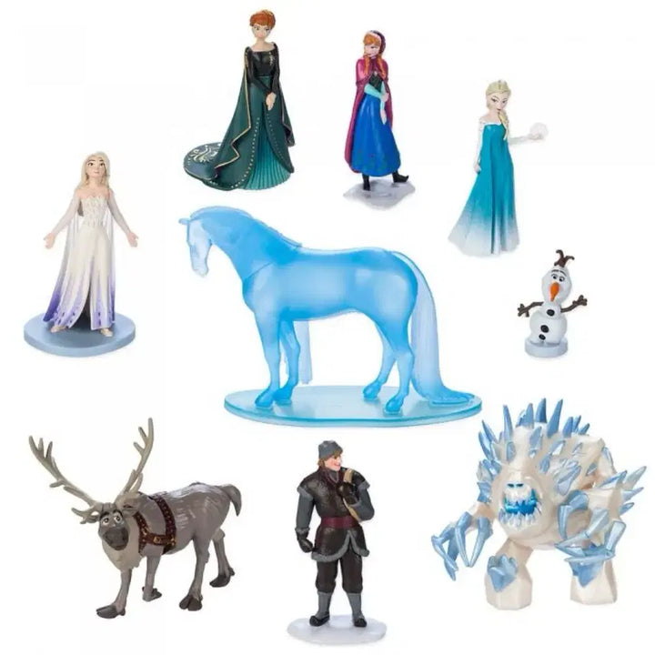 [BUNJANG] Disney Frozen Deluxe Figure Set (9 Pieces) / 디즈니 겨울왕국 피규어 세트