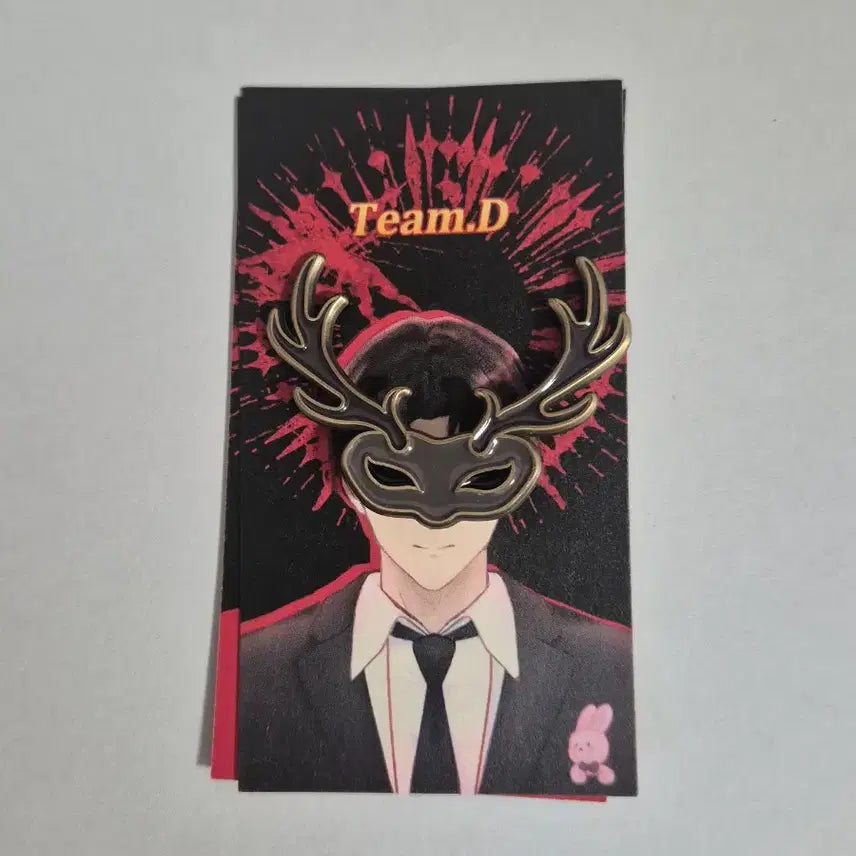 [BUNJANG] No-Ru Mask Badge Set (D-Jo) / 괴담출근 D조 가면 뱃지김솔음 노루 가면 뱃지