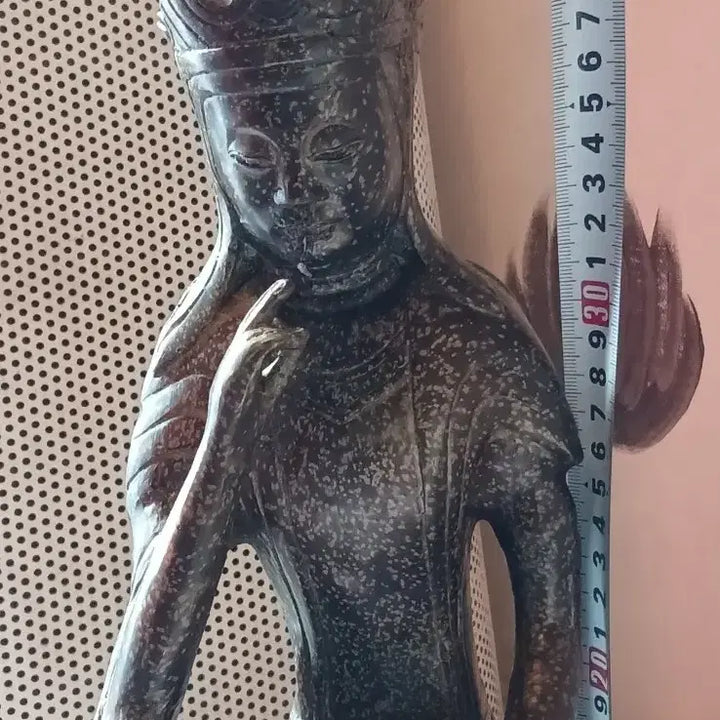 [BUNJANG] Brass Maitreya Bodhisattva Statue / 황동 반가사이유상