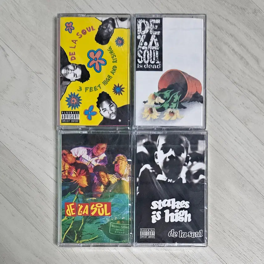 [BUNJANG] De La Soul 4-Tape Cassette Set (Sealed) / De La Soul - 미개봉 카세트 테이프 4종 세트 - 데라소울