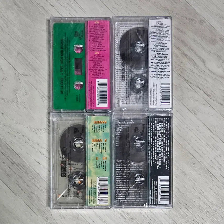 [BUNJANG] De La Soul 4-Tape Cassette Set (Sealed) / De La Soul - 미개봉 카세트 테이프 4종 세트 - 데라소울