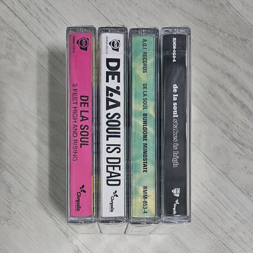 [BUNJANG] De La Soul 4-Tape Cassette Set (Sealed) / De La Soul - 미개봉 카세트 테이프 4종 세트 - 데라소울