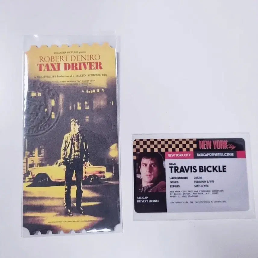 [BUNJANG] Taxi Driver Original Ticket and License Card Set / 영화 택시 드라이버 오리지널티켓 메가박스 오티 라이센스 카드 특전 굿즈