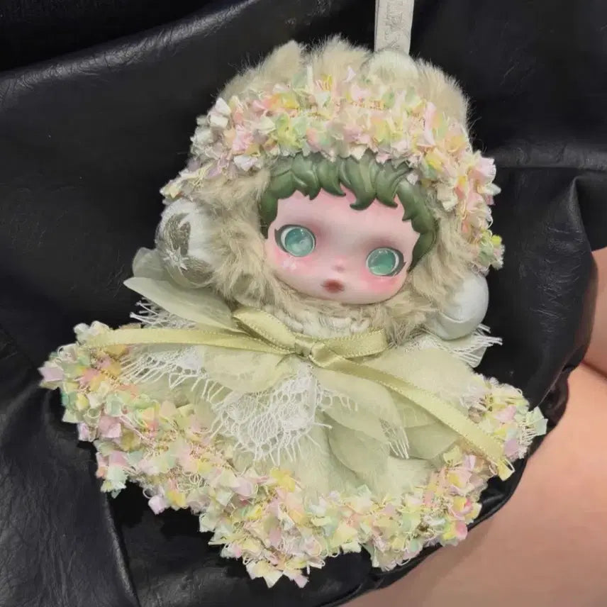 [BUNJANG] Skullpanda 13cm Doll Garden Flower Dress Set / 스컬판다 13센치인형 정원꽃원피스세트