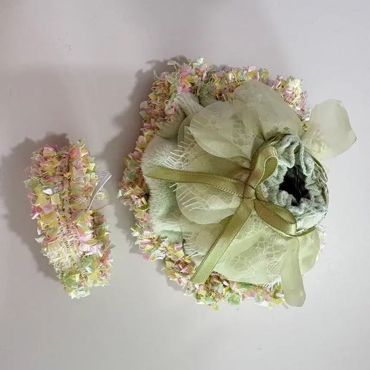 [BUNJANG] Skullpanda 13cm Doll Garden Flower Dress Set / 스컬판다 13센치인형 정원꽃원피스세트