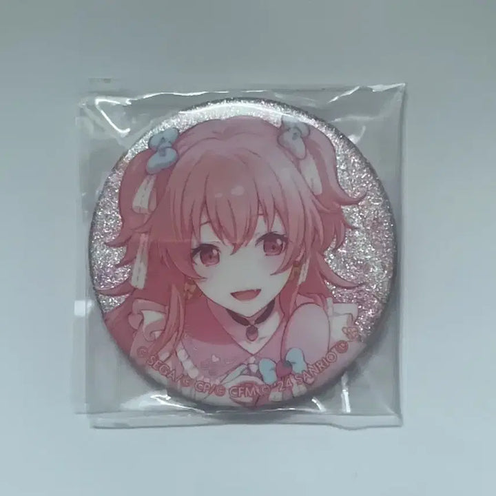 [BUNJANG] Project SEKAI Momoi Airi Sanrio Glitter Can Badge / 프로젝트세카이 모모이 아이리 산리오 글리터 캔뱃지