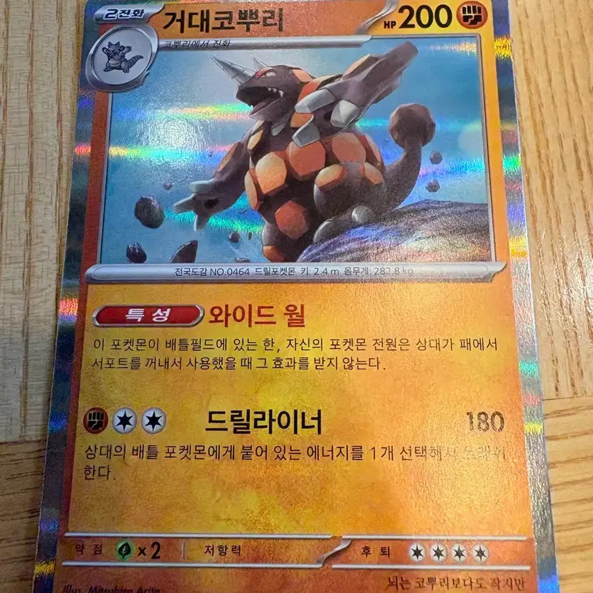 [BUNJANG] Pokemon Card Mega Cocoory / 포켓몬 카드 거대코뿌리