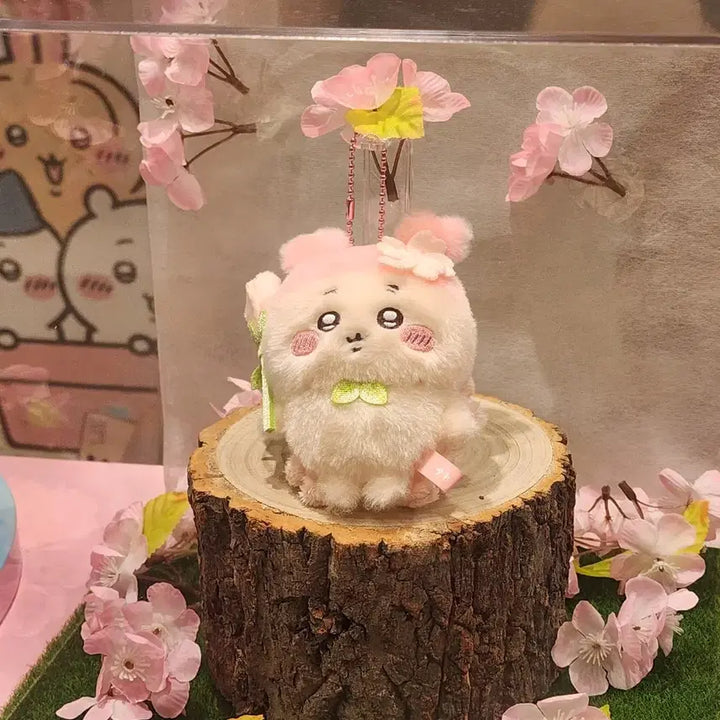 [BUNJANG] Chiikawa Cherry Blossom Fairy Kani Mascot / 치이카와 벚꽃 요정 카니 마스코트