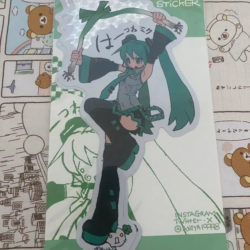 [BUNJANG] Hatsune Miku Unofficial Sticker Set (Vocaloid) / 아니야님 보컬로이드 하츠네미쿠 비공식스티커