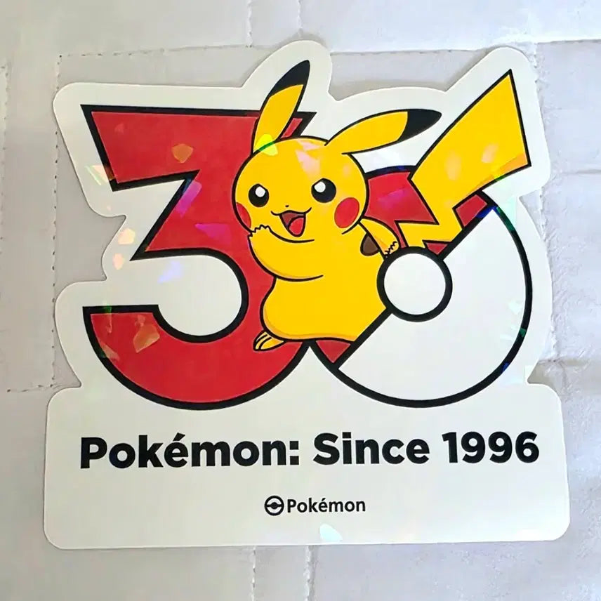 [BUNJANG] Pokemon 30th Anniversary Pikachu Sticker / 포켓몬 30주년 기념 스티커 피카츄 포켓몬스터
