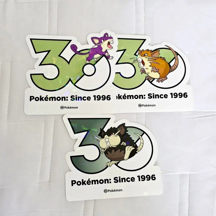 [SOLD OUT] 포켓몬 30주년 기념 스티커 꼬렛 레트라