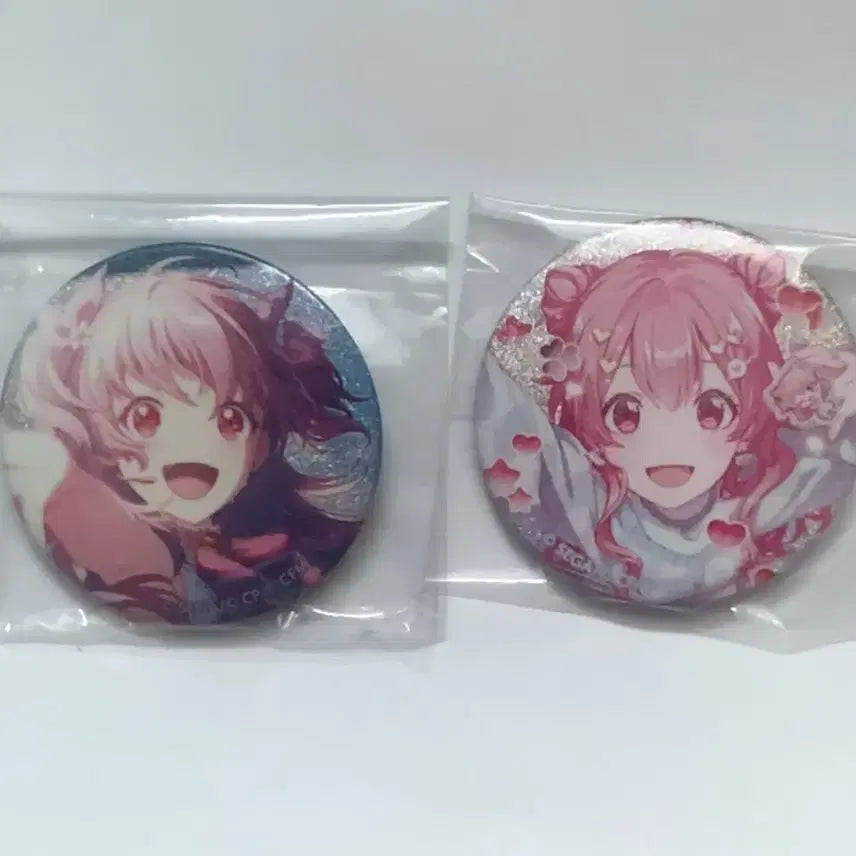 [BUNJANG] Project Sekai Momoi Airi Killer Glitter Can Badge Set / 프로젝트 세카이 모모이 아이리 킬러 글리터 캔뱃지 세트