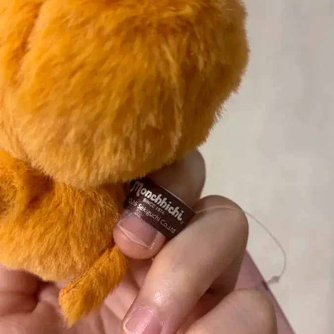[BUNJANG] Monchhichi Orange Bib Plush Doll / 몬치치 인형 오렌지 턱받이 봉제인형