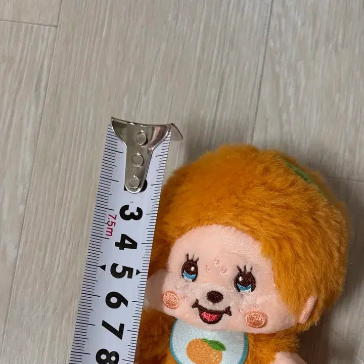 [BUNJANG] Monchhichi Orange Bib Plush Doll / 몬치치 인형 오렌지 턱받이 봉제인형