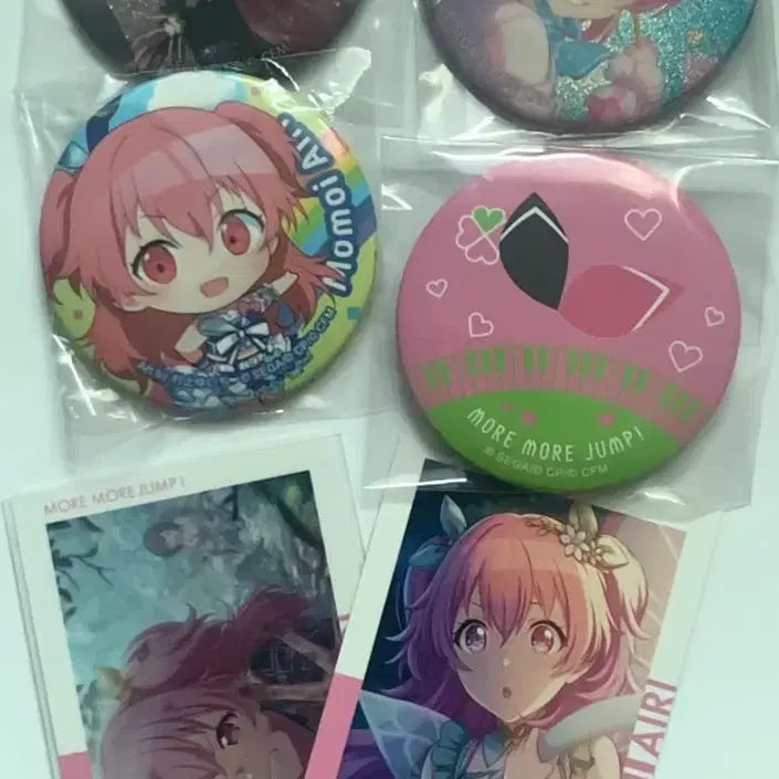 [BUNJANG] Project SEKAI Momoi Airi Can Badge &amp; Epics Card Set / 프로젝트 세카이 모모이 아이리 캔뱃지 및 이픽 카드 세트