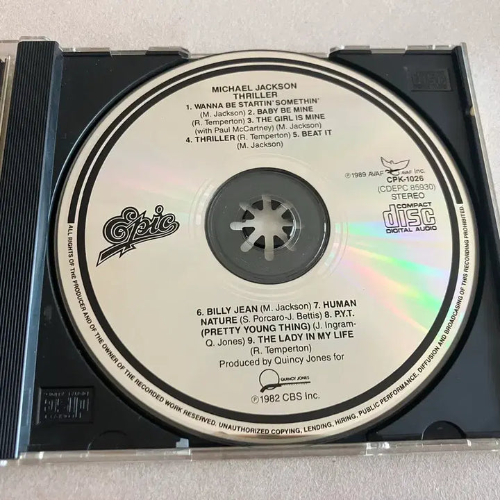 [BUNJANG] Michael Jackson Thriller (Korean Licensed First Press CD) / 82s 마이클잭슨 스릴러 Thriller 국내 라이센스 초판 CD 팝시디