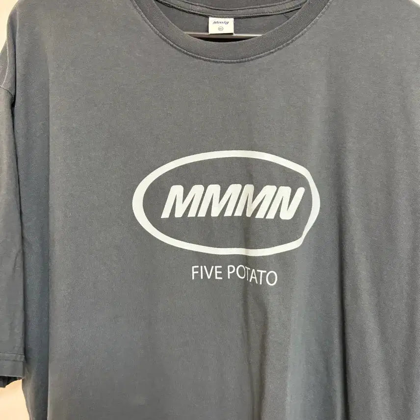 [BUNJANG] Mimiminu Logo T-Shirt XL Charcoal / 미미미누 굿즈 티셔츠 xl