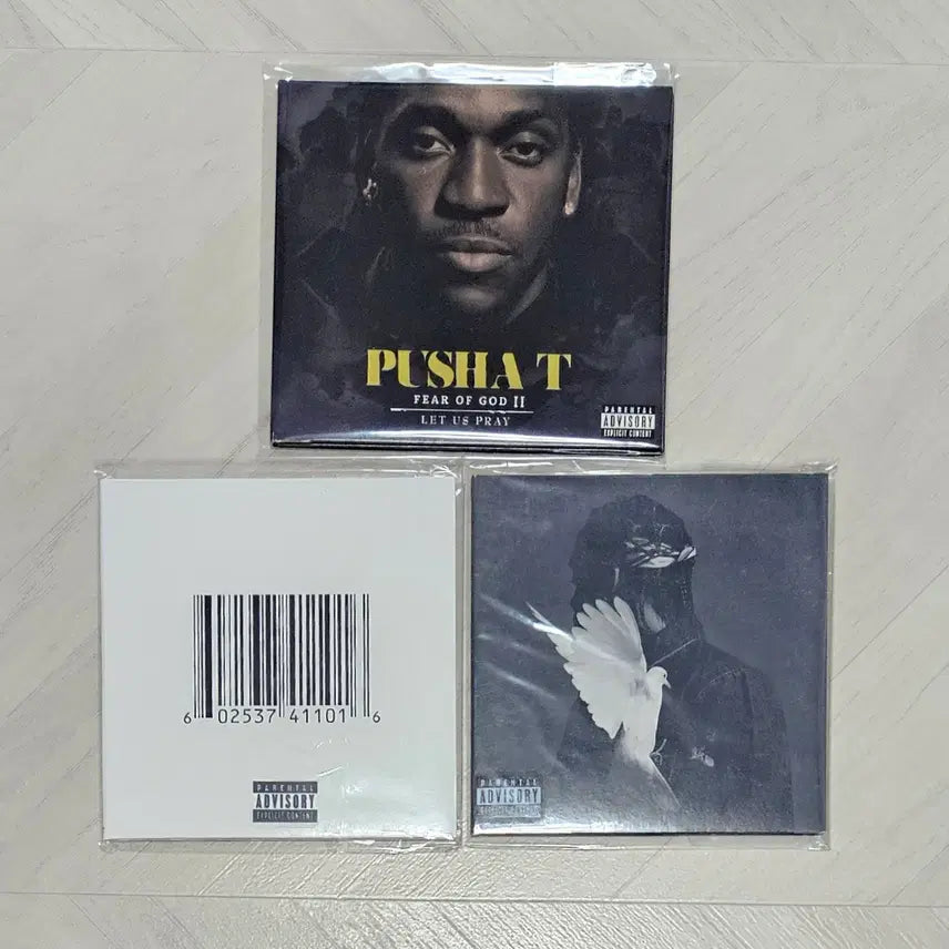 [BUNJANG] Pusha T My Name + King Push US CD Set / Pusha T - Let Us Pray + My Name + King Push 미국반 CD 3종 세트