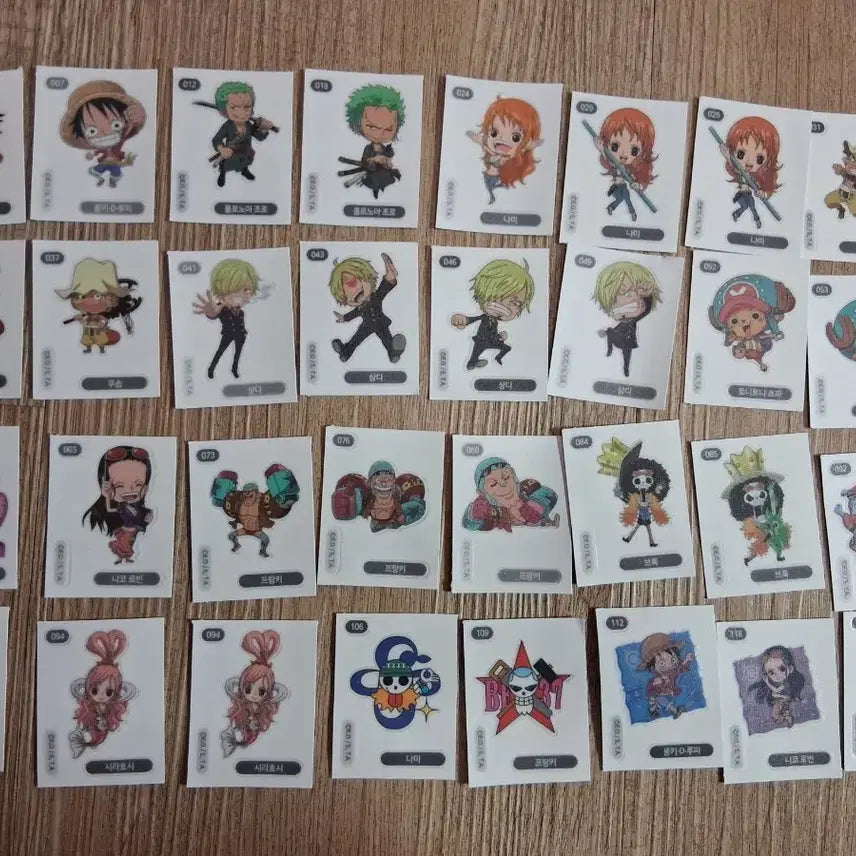 [BUNJANG] One Piece Ddeubuddeusil 32-Piece Bundle Set / 원피스 띠부띠부씰 32개