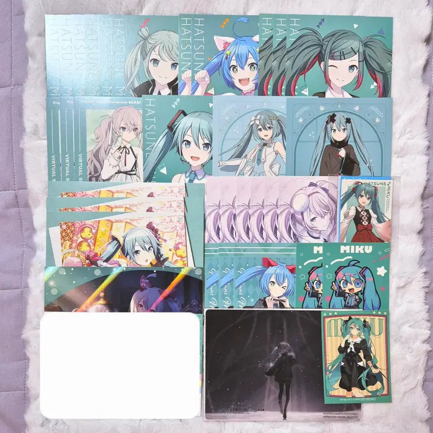 [BUNJANG] Hatsune Miku Project Sekai Theater Edition Postcard, Sticker, Clear Card Bundle / 보컬로이드 하츠네미쿠 프세카 특전 엽서 스티커 클리어카드 극장판 프로필