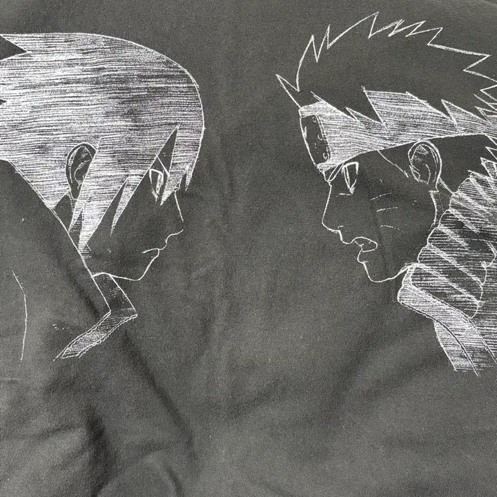 [BUNJANG] Naruto Uchiha Sasuke Uzumaki T-Shirt - L (Used) / 나루토 티셔츠 우치하 사스케 우즈마키 나루토 L 중고품