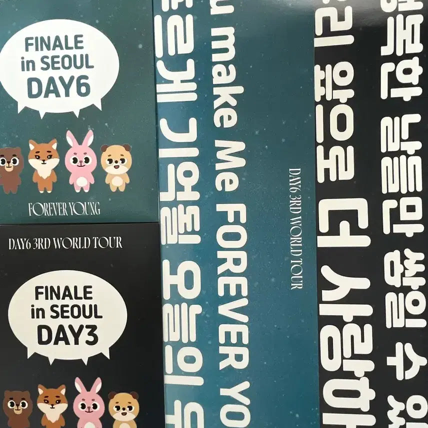 [BUNJANG] Day6 Forever Young Finale Seoul Concert Last Day Entry Kit Gift Slogan Photocard / 데이식스 포에버영 피날레 서울 콘서트 막콘 입장키트 기프트 슬로건 포카
