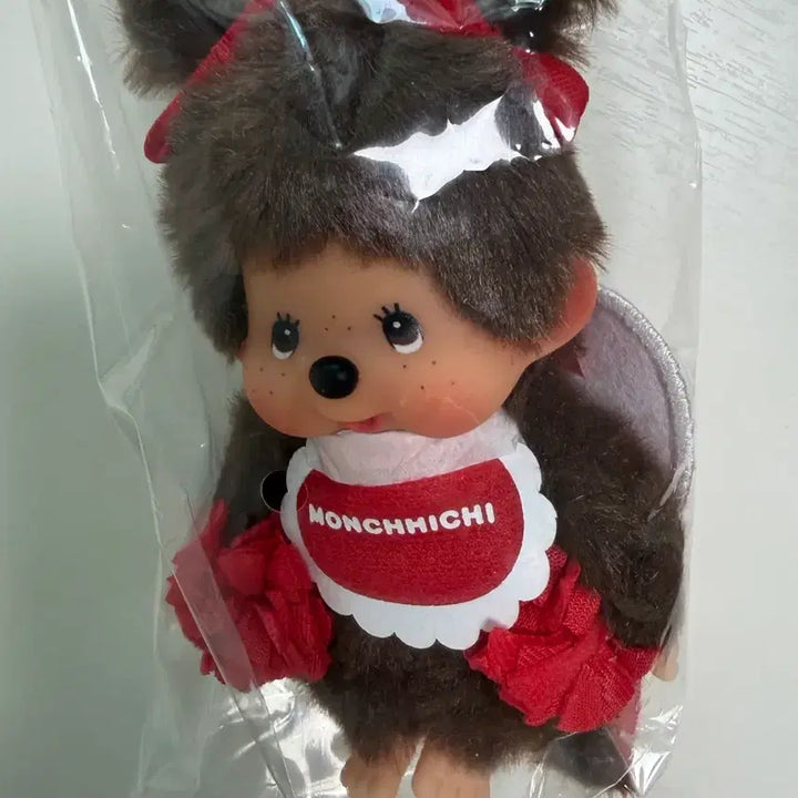 [BUNJANG] Monchhichi Happy Red New Sealed Doll / 몬치치 해피 레드 새상품 미개봉