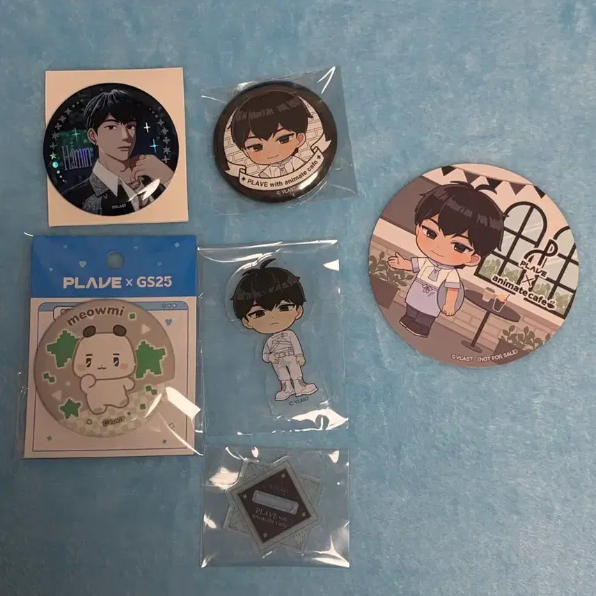 [BUNJANG] PLAVE Hamin GS Myami Badge Animake Acrylic Bundle Set / 플레이브 하민 지에스 먀미 뱃지 애니메이크 아크릴 일괄