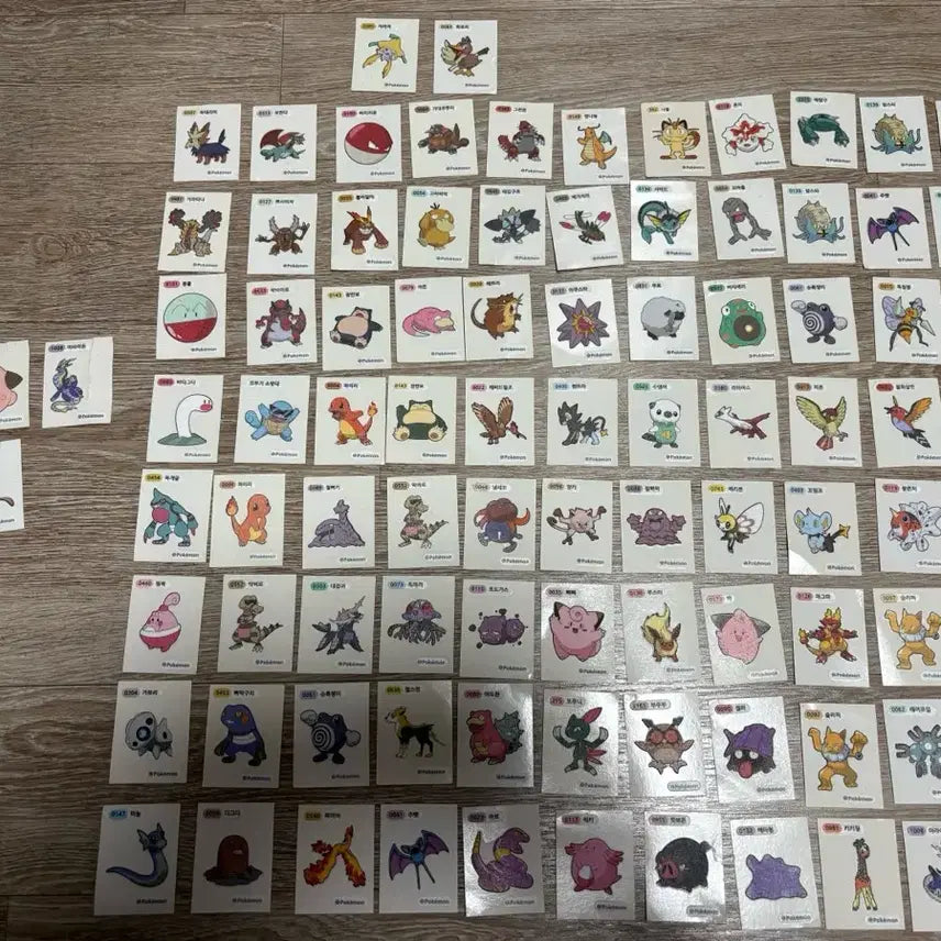 [BUNJANG] Pokemon Bread Stickers Bundle Set (90 pcs) / 포켓몬빵 띠부씰 90개 일괄 팝니다