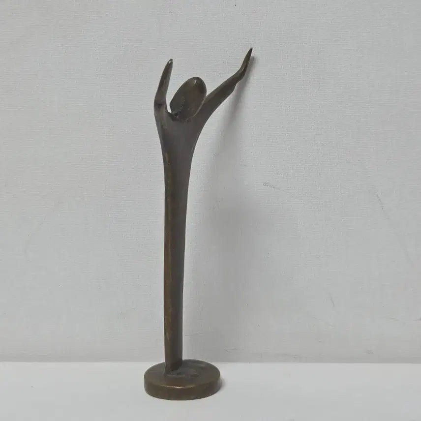 [BUNJANG] Antique Brass Jesus Christ Crucifix Sculpture / 앤틱 황동 예수님 십자가 작가 작품 황동 십자가 예수님