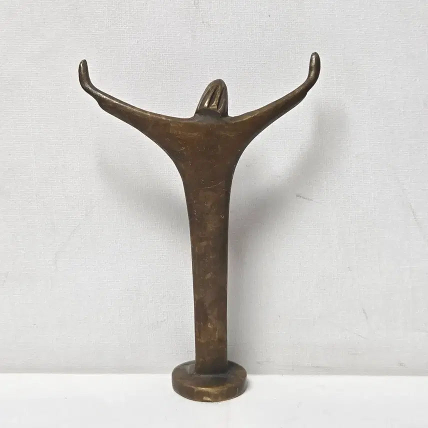 [BUNJANG] Antique Brass Jesus Christ Crucifix Sculpture / 앤틱 황동 예수님 십자가 작가 작품 황동 십자가 예수님